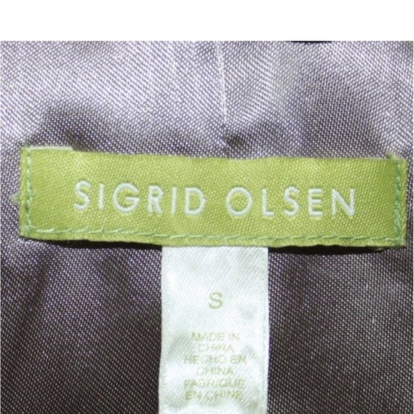 Sigrid Olsen Genuine Lamb Leather Platinum Jacket sz.S - Picture 10 of 12